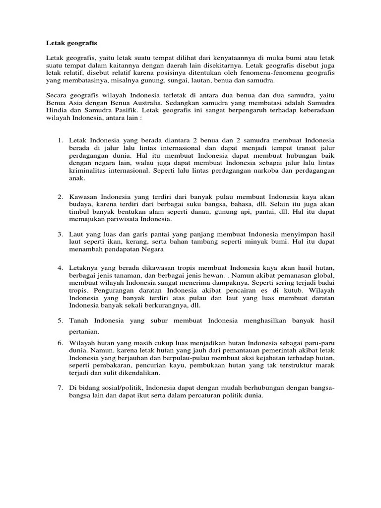 Letak Geografis | PDF