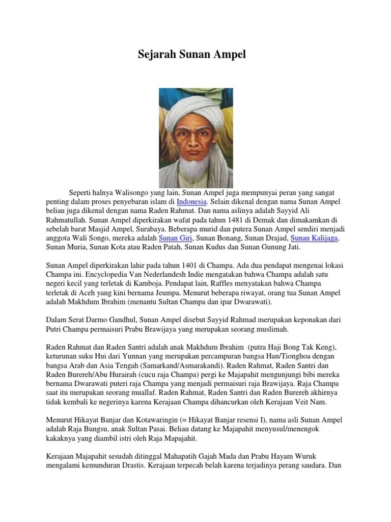 Sejarah Sunan Ampel | PDF