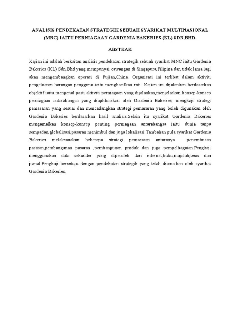 Kalau tidak keberatan saya perlukan carta organisasi syarikat gardenia malaysia. Kump 1 1 2 6 Gardenia Pdf