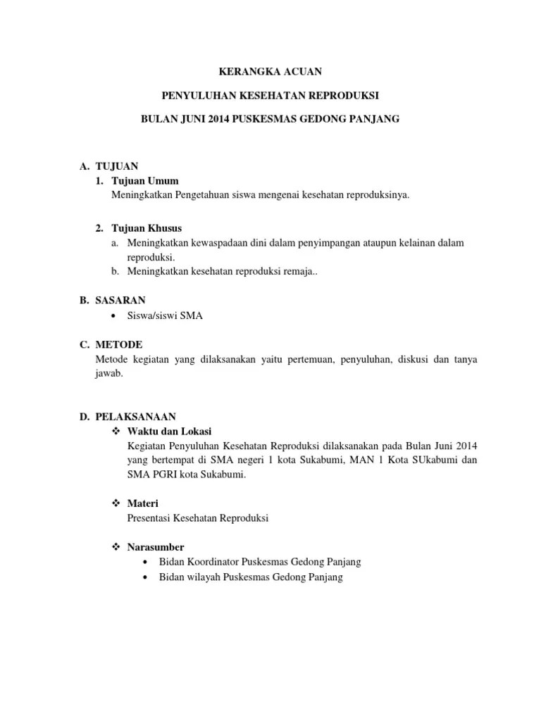 Kerangka Acuan | PDF