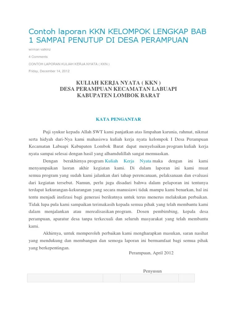 Saran merupakan suatu bagian bab penutup dalam laporan karya tulis ilmiah seperti makalah. Contoh Kata Penutup Laporan Contoh Resource