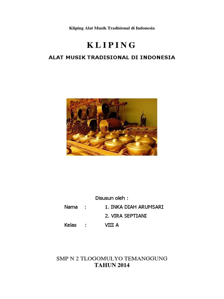 Kliping Alat Musik Tradisional Di Indonesia PDF | PDF