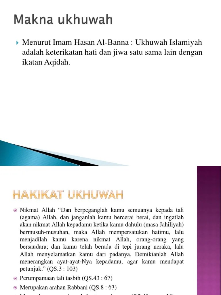 Makna Ukhuwah | PDF