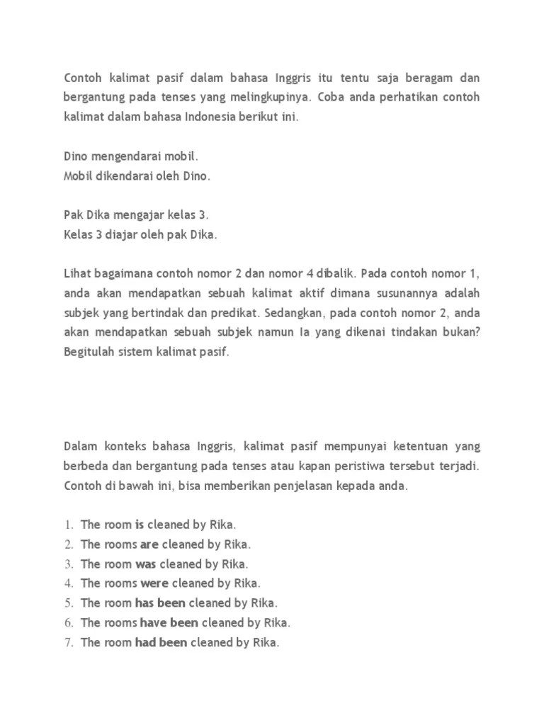 Contoh Kalimat To Be Dalam Bahasa Inggris – Berbagai Contoh