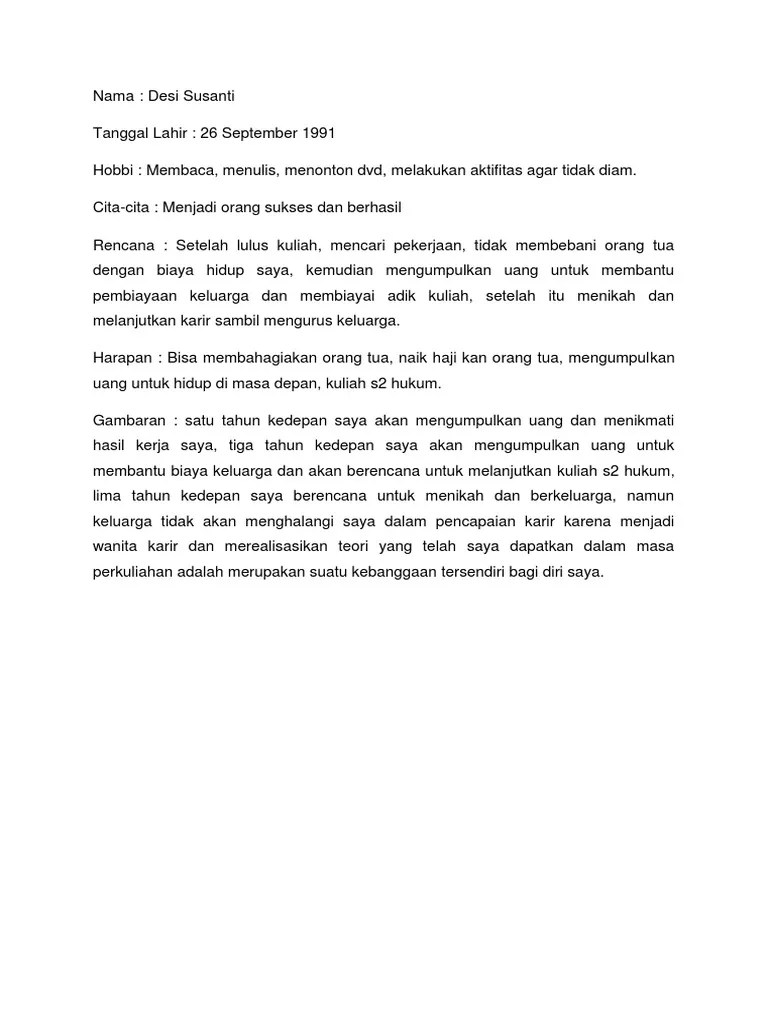 Biodata Desi Susanti | PDF