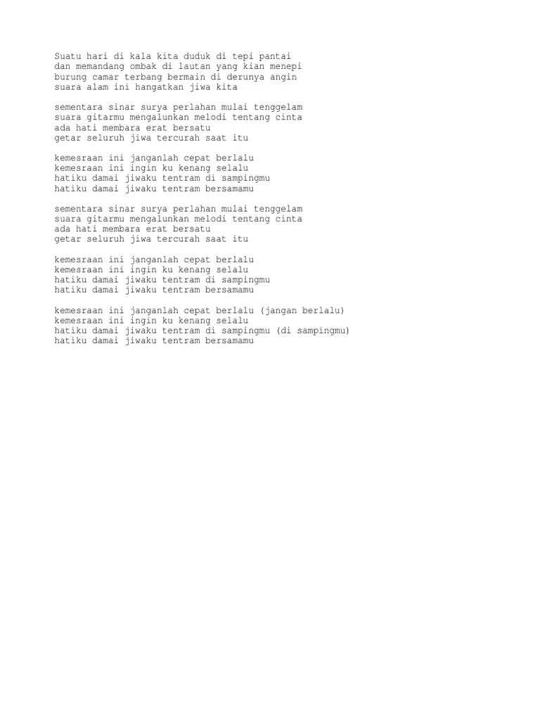 F g e am dm g c. Hst Lirik Lagu Kemesraan Pdf