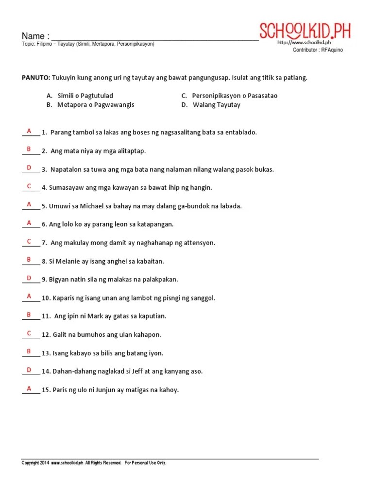 worksheet 2 answer