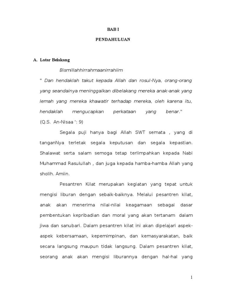 Prifam1435h panitia ramadhan dan idul fitri al muhajirin 1435h laporan . Laporan Pelaksana Pesantren Kilat Pdf