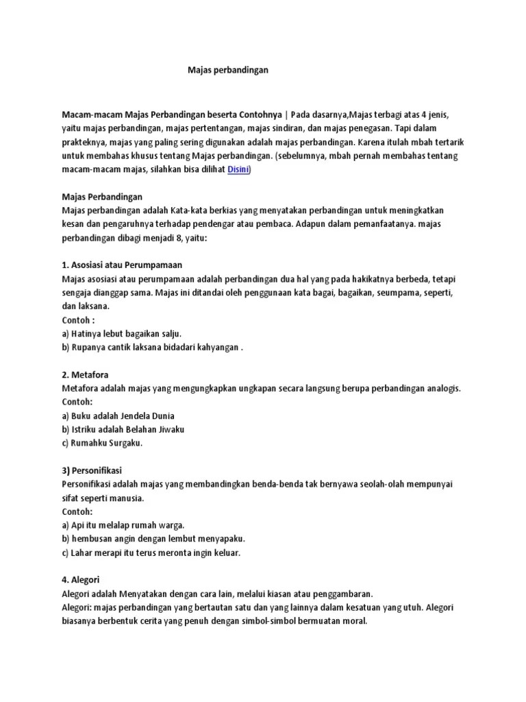 Majas Perbandingan | PDF