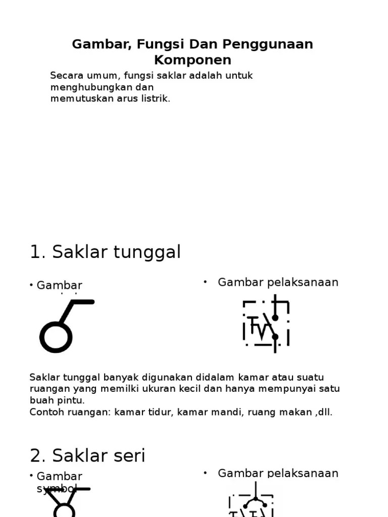 Simbol Saklar Dan Fungsinya) | PDF