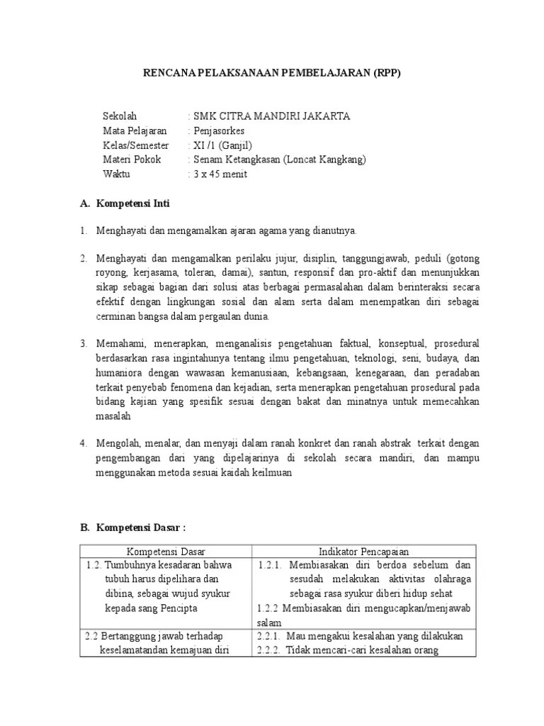 Penjas Lompat Kangkang | PDF