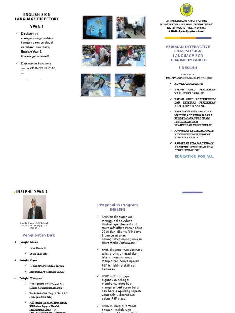 Menteri di jabatan perdana menteri (hal ehwal agama), datuk idris ahmad berkata, mthqk di johor … Brochure Inovasi Pdf