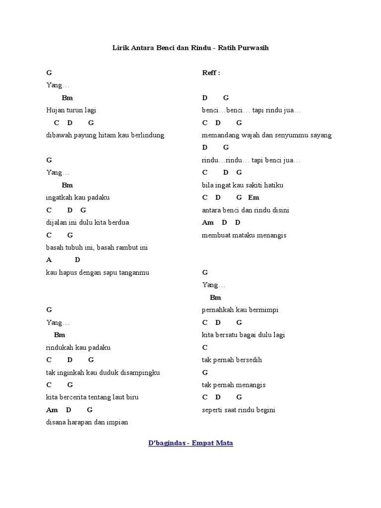 Benci Tapi Rindu Lirik