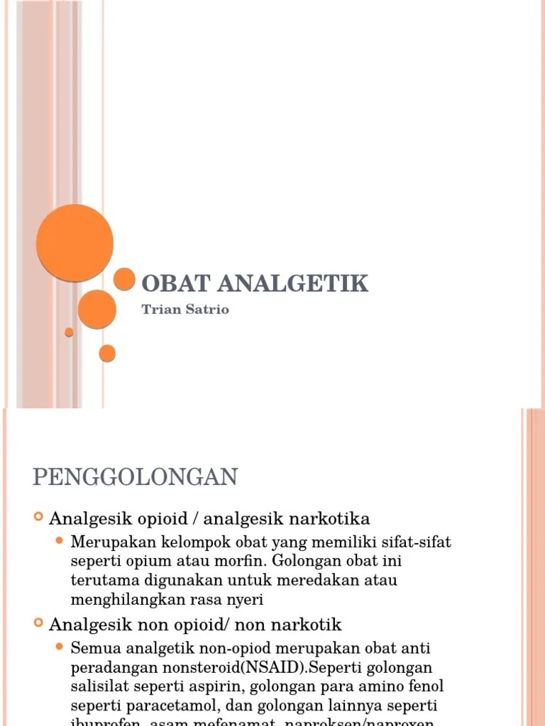 Obat Analgetik | PDF