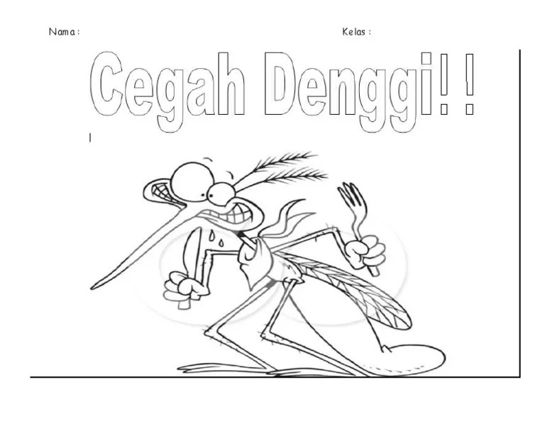 Pertandingan melukis poster hapus aedes bebas denggi. Poster Mewarna Denggi Pdf