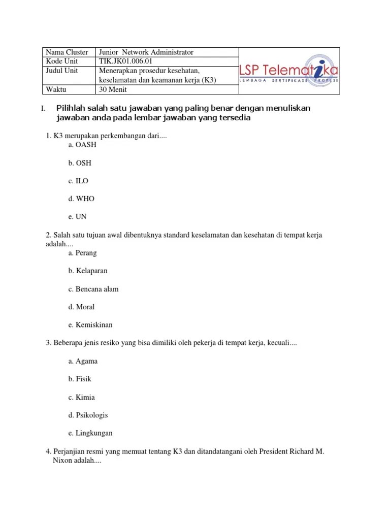 Soal Junior Network Administrator - ALL | PDF