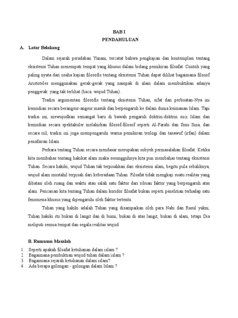 Konsep Ketuhanan Dalam Islam | PDF