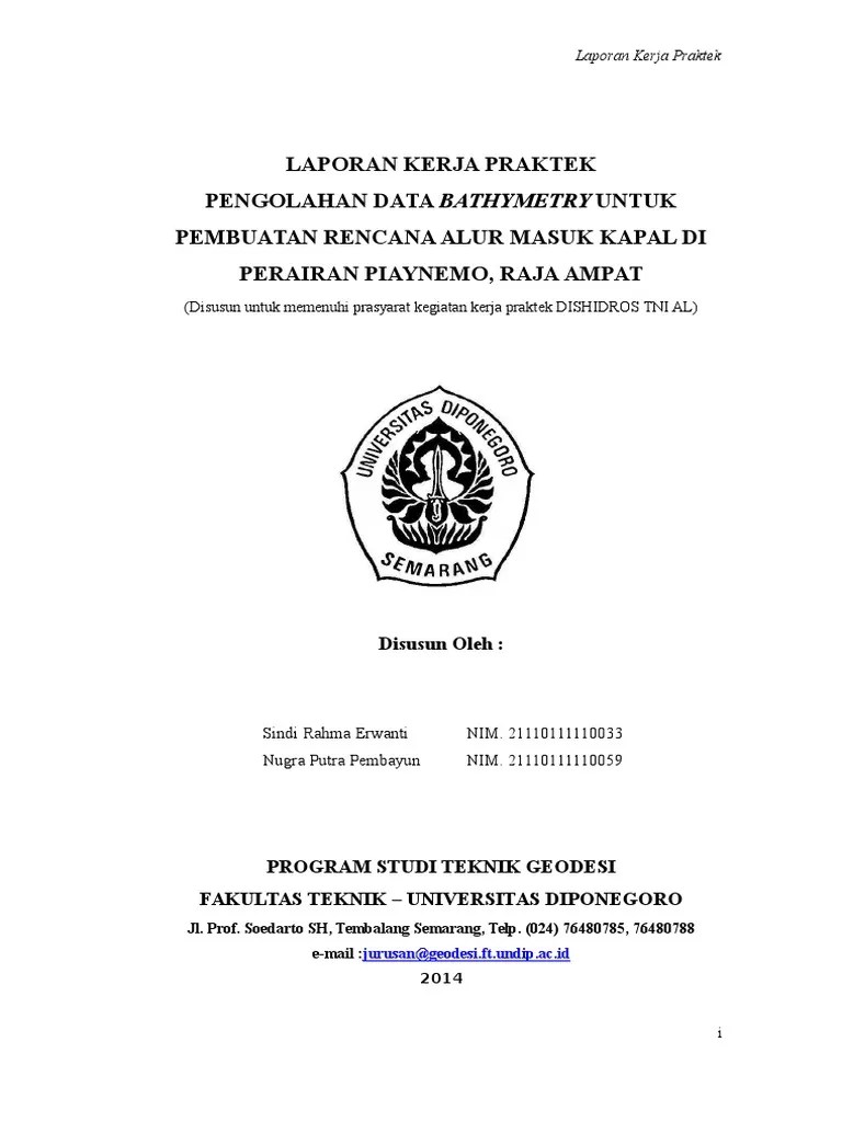 Surat ijin kerja praktek magang kerja. Laporan Kp Piaynemo Pdf