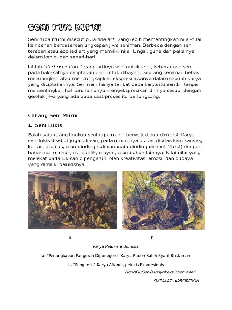 Seni Lukis Pada Umumnya Dibuat Diatas Kain – Lakaran