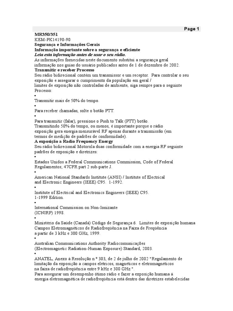 The call quality and receptio. Manual Talk About Mr 350 R Pdf Radiodifusao Barulho