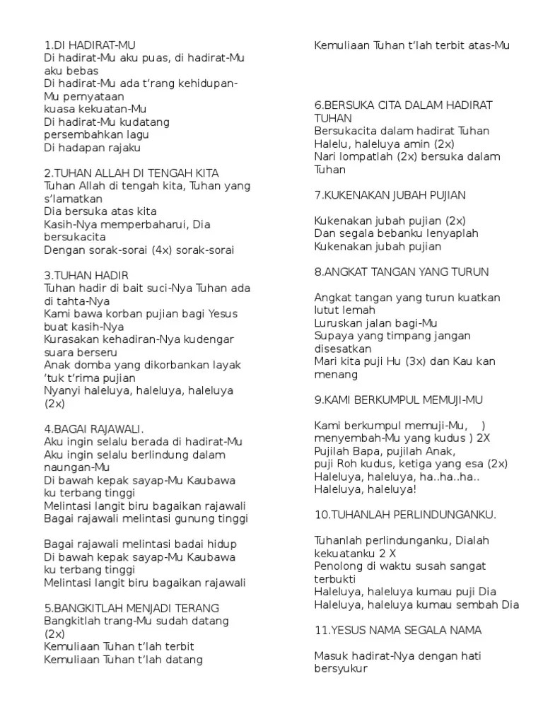 Kumpulan Lagu Rohani | PDF