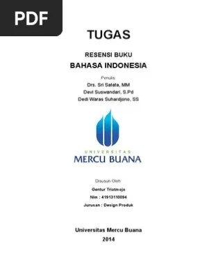 Contoh Resensi Buku Paket Bahasa Indonesia