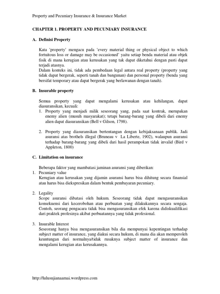 Perusahaan asuransi terpercaya untuk menjamin rencana bisnis anda berjalan sesuai rencana. Prinsip Asuransi Harta Benda Pdf