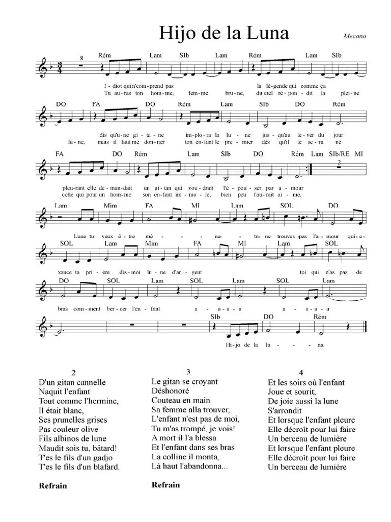 Hijo de la luna на русском