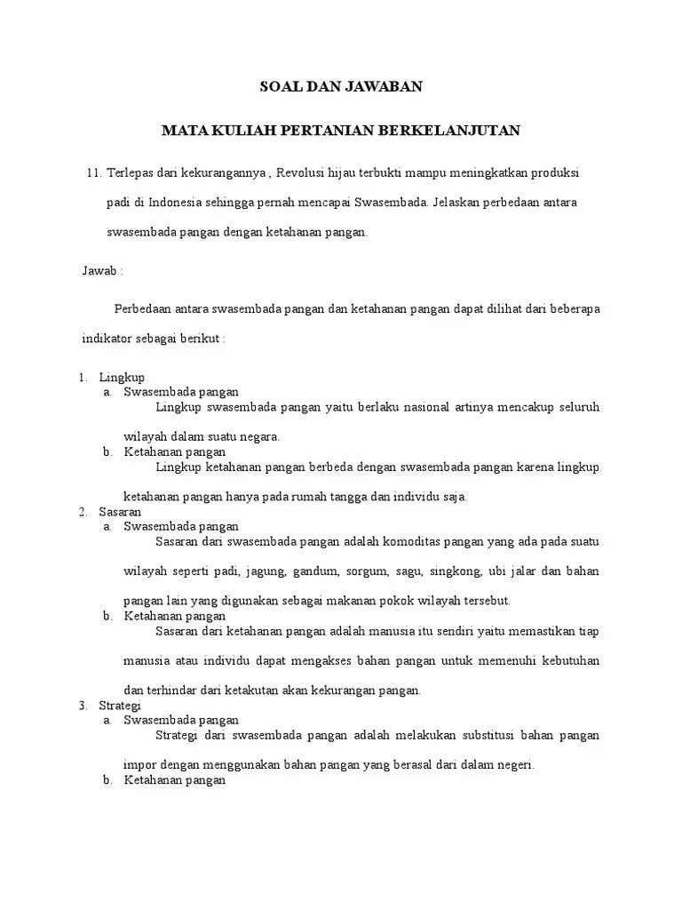 31 october 2012 23:22:18 dibaca : Soal Dan Jawaban Mata Kuliah Pertanian Berkelanjutan Pdf