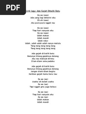 Lagu ini tergabung dalam album wali yang berjudul do'ain ya penonton. Ada Gajah Di Balik Batu Wali Band Pdf