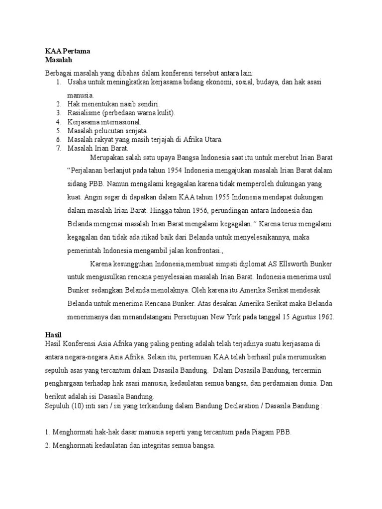 Konferensi Asia Afrika | PDF