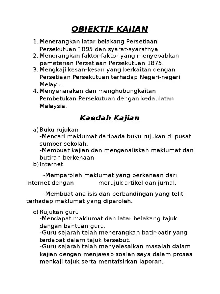 Contoh kaedah kajian masyarakat di tempat tinggal anda. Objektif Kajian Folio Sejarah Pt3