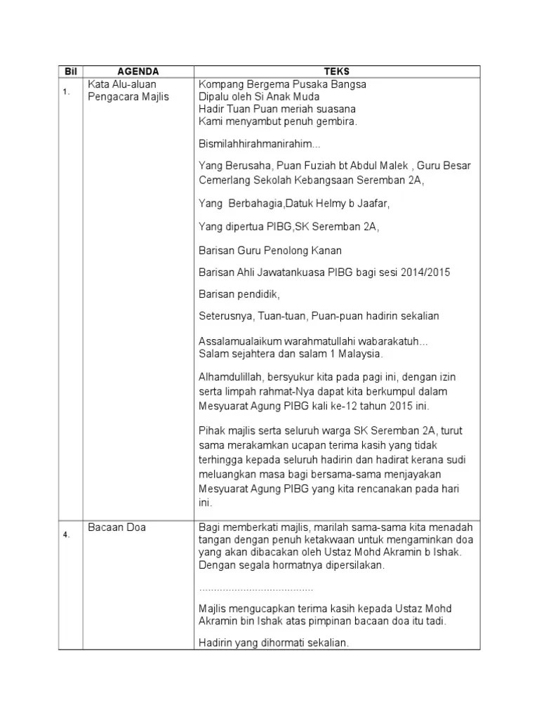 Ucapan Aluan Pengerusi Majlis In English  Blog Majlis MY 2021