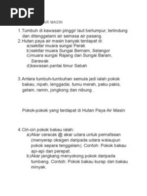 Start studying geo ting 3 bab 4.1 hutan paya air masin. Hutan Paya Air Masin Pdf