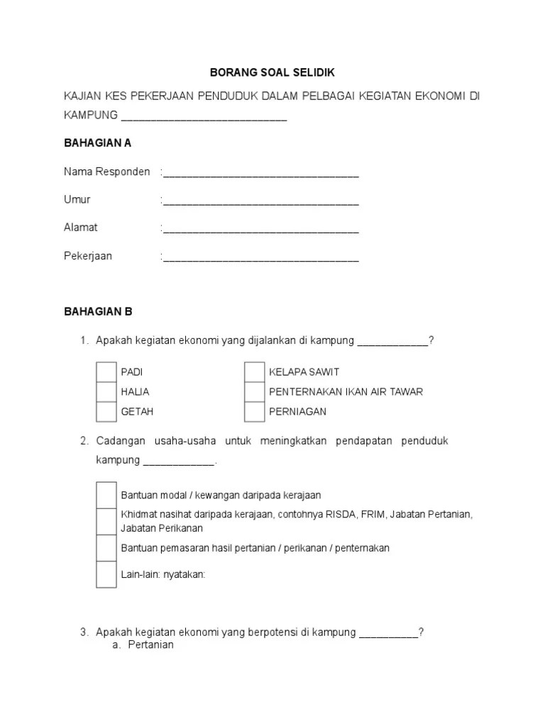Borang soal selidik geografi pt3 2017 nah contoh terbaik from beritasemasa.my borang kaji atau soal selidik ini perlu dibuat dalam perlaksanaan dan disertakan . Borang Temubual Geografi Pt3 Englshmami