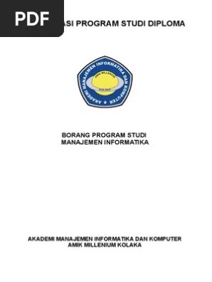 Borang Akreditasi Manajemen Informatika | PDF