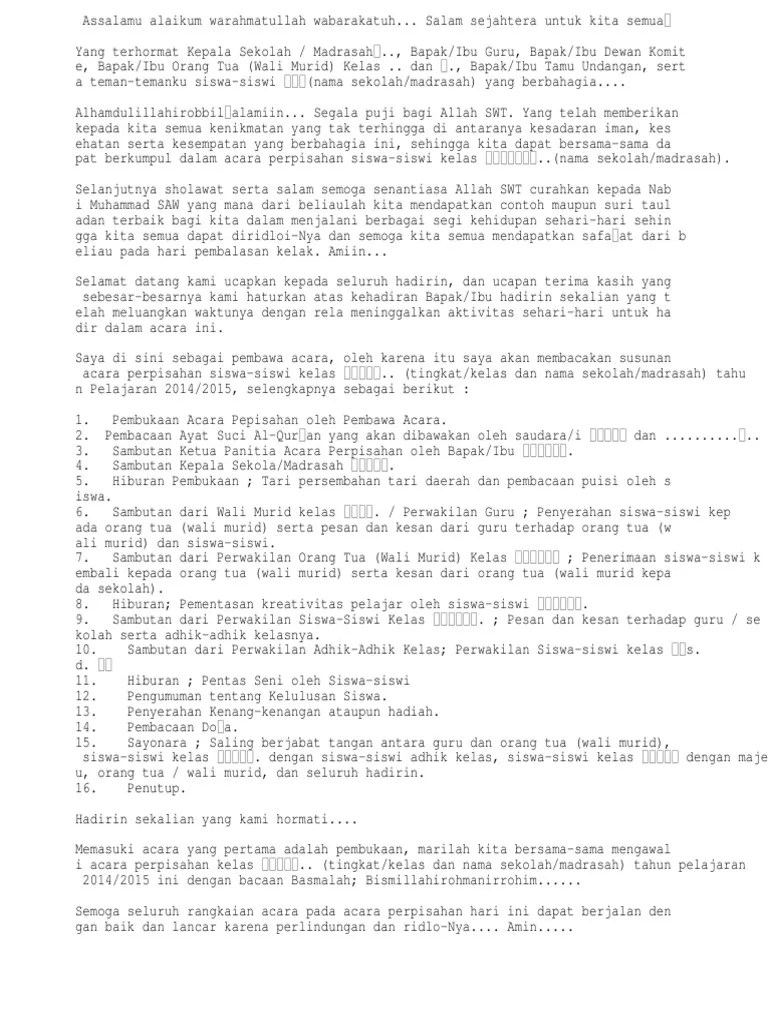 72+ Kata Sambutan Perpisahan Anak Sd