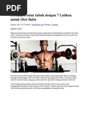 7 Latihan Untuk Otot Bahu | PDF