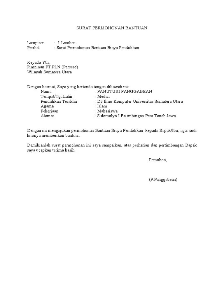 Rencana anggaran biaya untuk penyelenggaraan tour karyawan tujuan wisata alam pemandian air panas ciater adalah sebagai berikut : 20 Contoh Surat Pengajuan Dana Operasional Info Dana Tunai