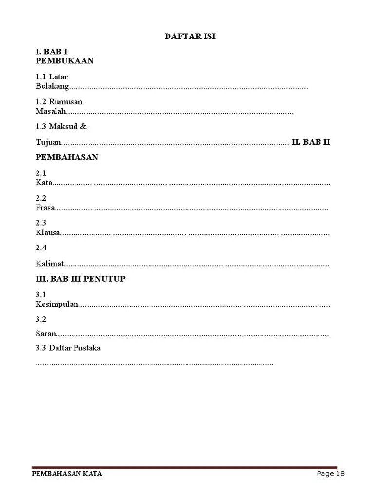 Kata Frasa Klausa Dan Kalimat | PDF