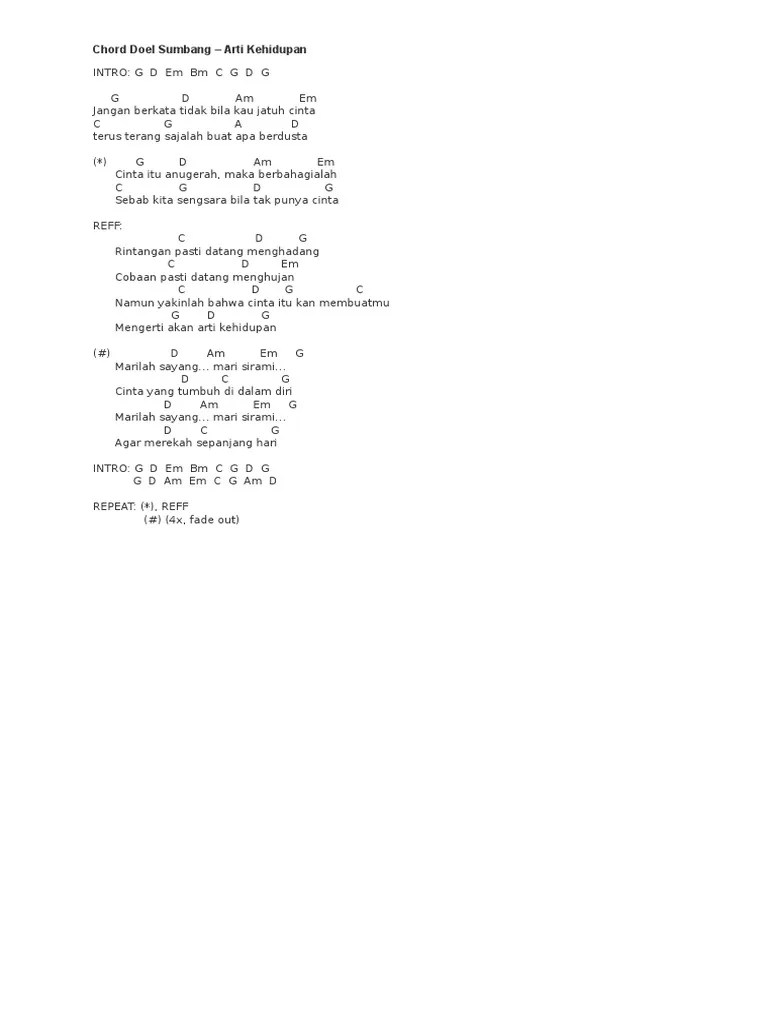 Chord Doel Sumbang | PDF
