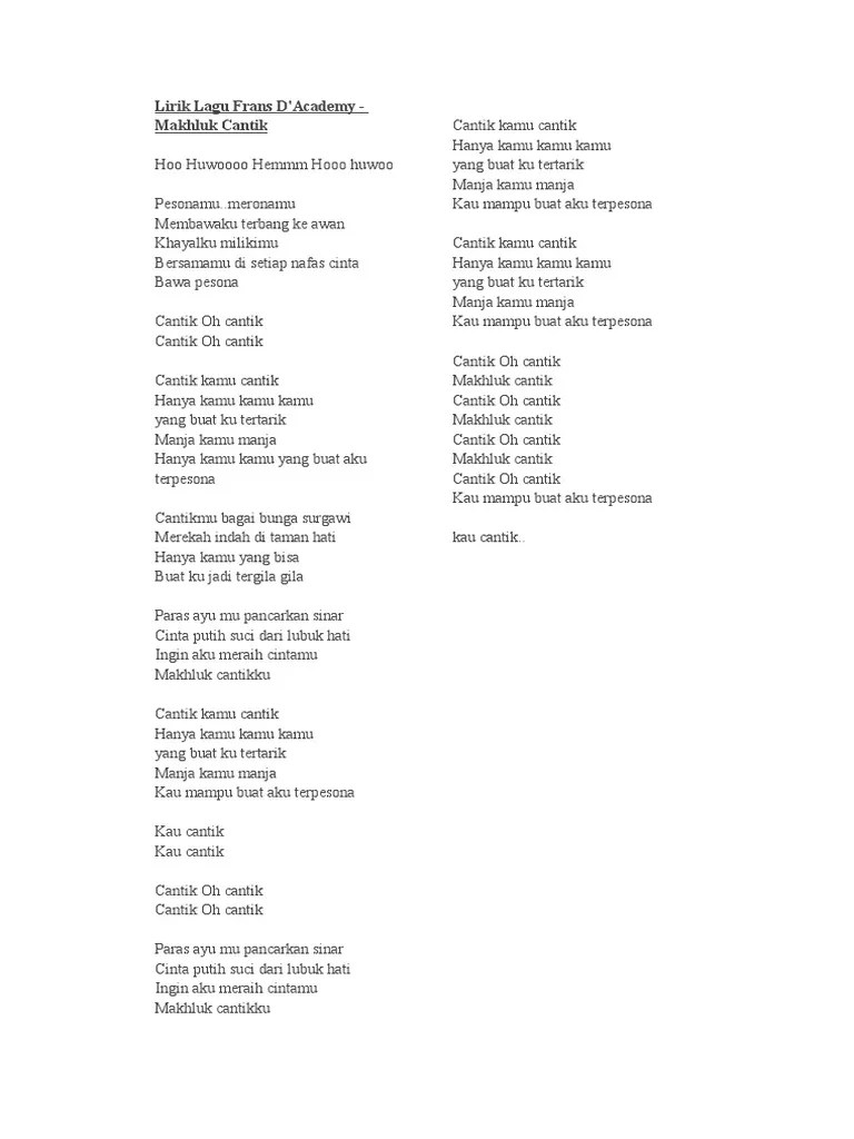 Em d ku rindu gayamu ketika bermanja am em meluluhkan segenap jiwa (ha a a aa.) g bm ku rindu bagaimana engkau membujuk c em ketika ku merajuk (ha a a aa. Lirik Lagu Pdf