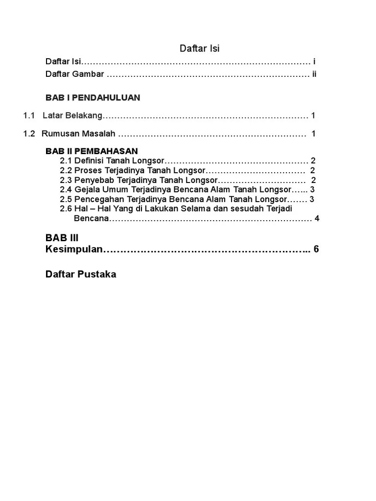 Makalah Tanah Longsor | PDF