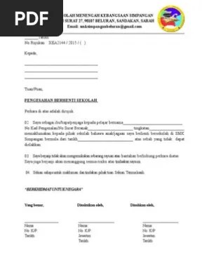 Jika ayah saya meninggal dunia ketika umur 64 tahun, dan sudah lama berhenti kerja… adakah ayah saya layak untuk terima khairat kematian? Surat Berhenti Sekolah Pdf