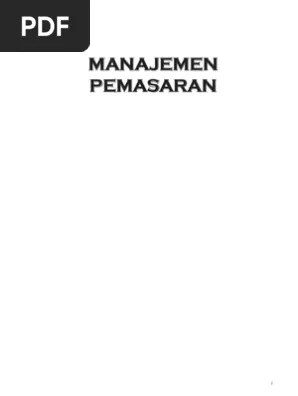 Manajemen Pemasaran 248 | PDF