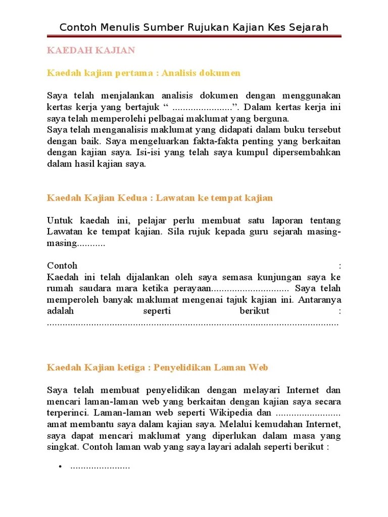 Hussin b ya'akob telah saya gunakan untuk dimasukkan di dalam kerja kursus saya saya. Contoh Kaedah Kajian Pdf