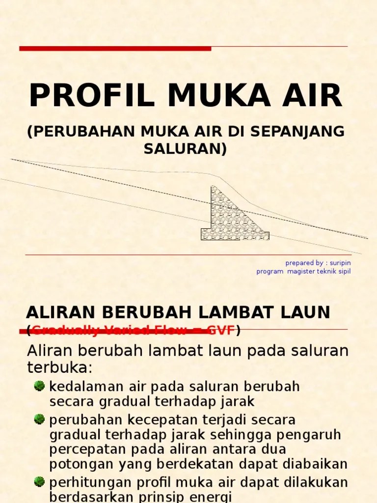 12-Profil Muka Air | PDF