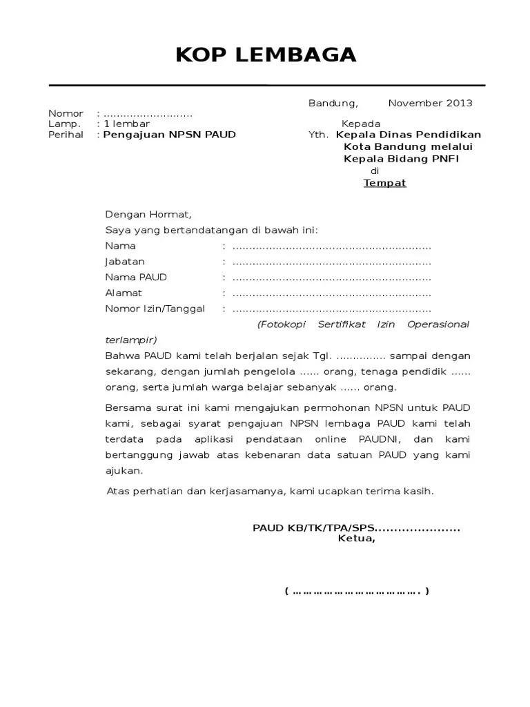Dinas pendidikan kebudayaan pemuda dan olah raga. Contoh Surat Dukungan Pendirian Sekolah Goreng