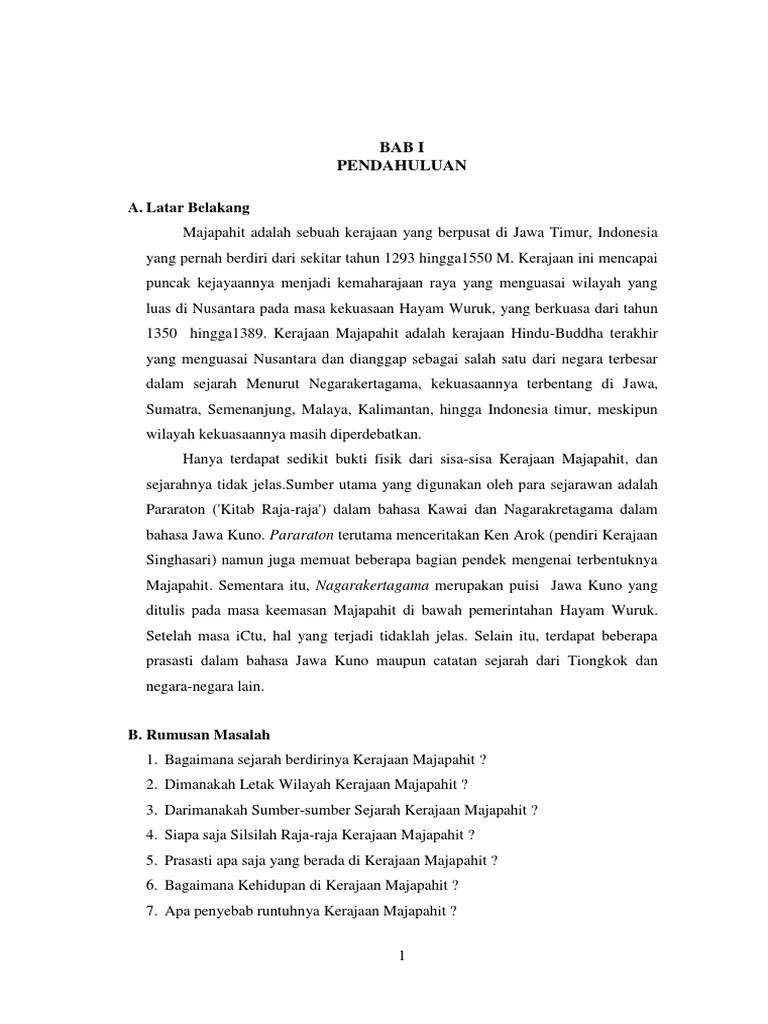 Makalah Kerajaan Majapahit Lengkap