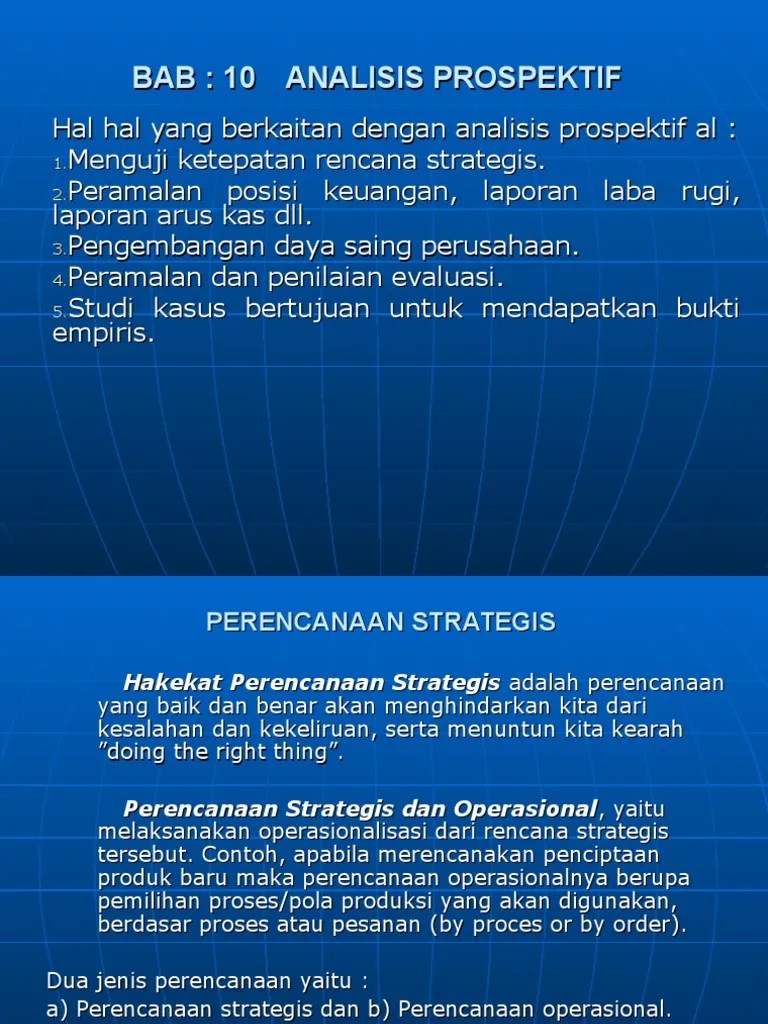Aik - Bab 10-Analisis Prospektif | PDF